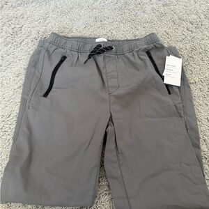 Boys Gray Jogger Dry Quick, Build-In Flex Pants with Black Accents (14/16) NWT
